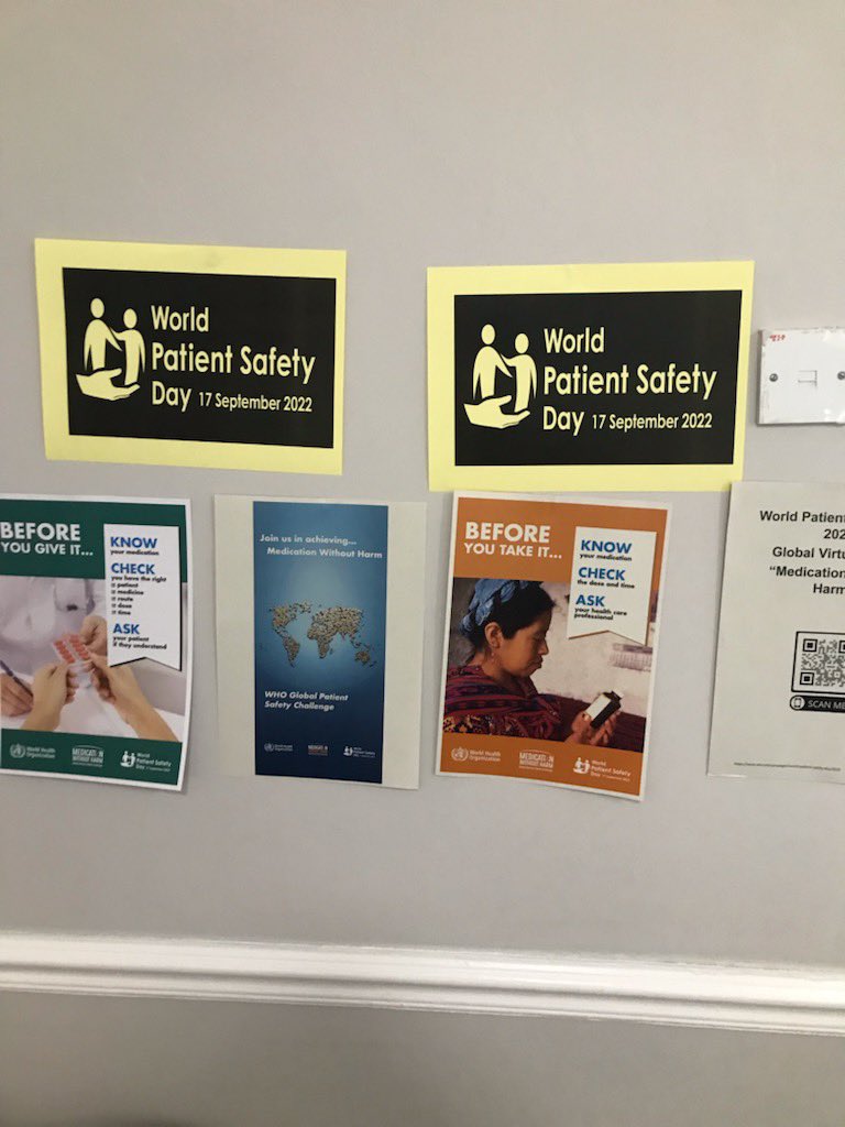 ShonaAllan16's tweet photo. 2nd day in care homes across Lanarkshire showcasing the importance of ‘medication administration’ as part of #WorldPatientSafetyWeek KNOW - CHECK - ASK 🤕💊🩼 @linzinurse88 @sharonm01497341 @TrudiMarshall1 @martin200787 @JamesDDuffy1 @h_leg_mitch @NHSLanarkshire https://t.co/vo5jVZxbat