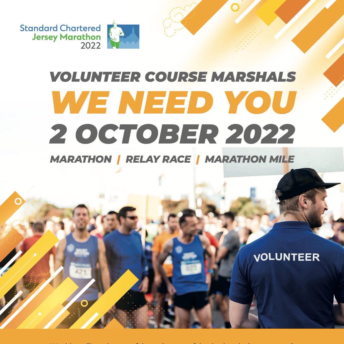Jersey_Marathon's tweet photo. 🚨Volunteers We Need You 🚨

We are still looking for approximately 95 course marshals to help us run a safe and successful event on Sunday 2 October. 

Join our brilliant team today, register your details here: https://t.co/VydiUNiAfE

#SCJM22 #Volunteering https://t.co/RuUZbsoltj