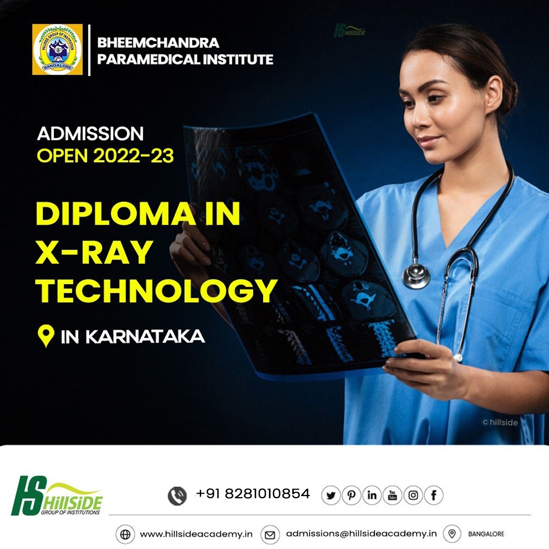 HillsideAllied's tweet photo. Are you planning a career in the health sciences? Call us to know more and get admission to Diploma in X-Ray Technology at Bheemchandra Para Medical Institute, Karnataka.
.
.
Apply Now! https://t.co/2gOzzRFTwG
.
.
📞Call us:+91 8281010854
📧Email us: admissions@hillsideacademy.in https://t.co/bX9WMW7oC7
