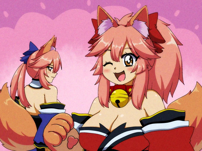 Trying 90s Anime style.#FGO #FateGO #タマモキャット 