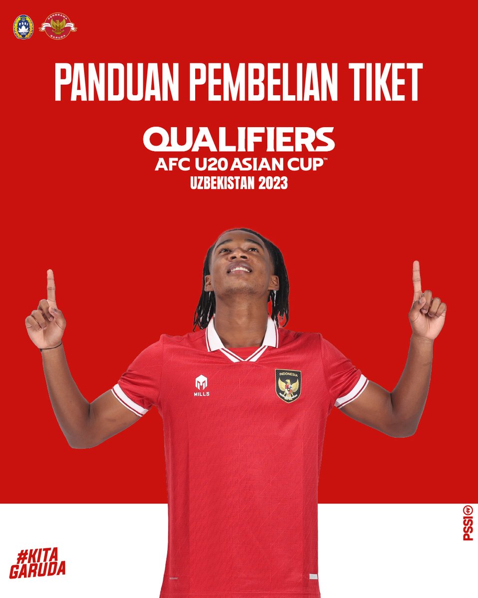 PSSI's tweet photo. Halo, sobat Garuda!👋🏼

Berikut panduan pembelian tiket Kualifikasi Piala Asia 2023.

#KitaGaruda #MeraihImpian https://t.co/v5sWCoDg6K