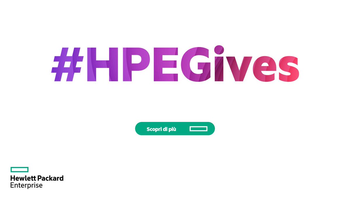 HPE_Italy's tweet photo. Fino al 21 settembre noi di HPE prendiamo parte ad #HPEAcceleratingImpact, l'iniziativa globale in cui la nostra azienda mette a disposizione dei fondi per #donare a varie #nonprofit. Insieme possiamo essere una #ForceForGood! https://t.co/JjZaIAeJum #HPEGives #WeAreHPE #tech https://t.co/jxyjPs9TRZ