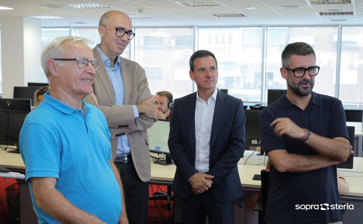 SopraSteria_ES's tweet photo. El alcalde de Valencia, Joan Ribó, ha visitado nuestras oficinas y ha destacado que empresas como #SopraSteria hacen pensar en una ciudad "no solo vinculada al turismo, sino también a aspectos como la digitalización, la innovación y la sostenibilidad”.

https://t.co/2RFYSU295N https://t.co/v8T0OXDCQa