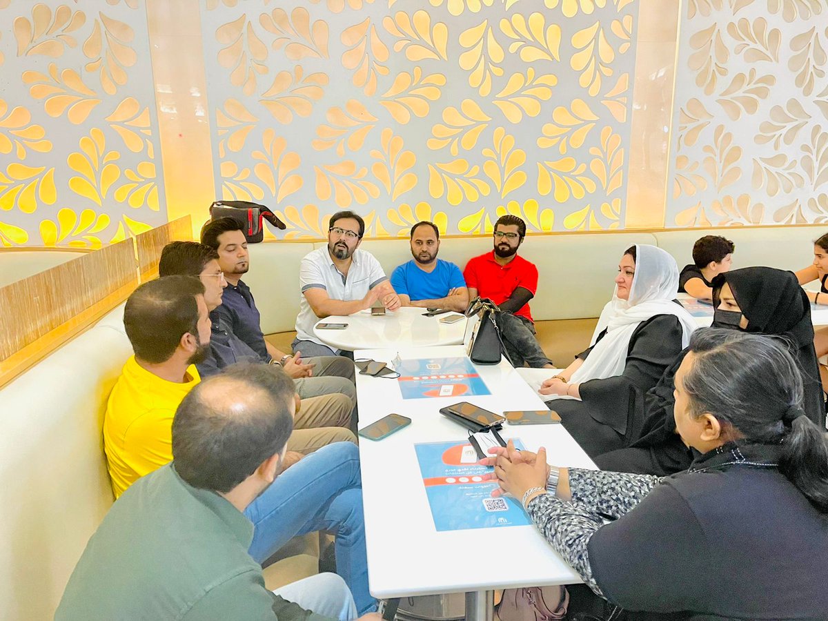 PTI_DubaiRegion's tweet photo. پی ٹی آئی دبئی کے سابق صدر عرفان افسر اعوان کی زیر صدارت پی ٹی آئی یو اے ای کور کمیٹی کی میٹنگ دبئی میں منعقد ہوئی جسمیں سیلاب زدگان کی مالی امداد بہترین اور موثر انداز میں متاثرین تک پہنچانے پر سیر حاصل گفتگو کی گئی.
#FloodRelief2022 #PTI #PTIUAE #PTIDubai #imrankhan #UAEAID https://t.co/6tlBjWPTCq