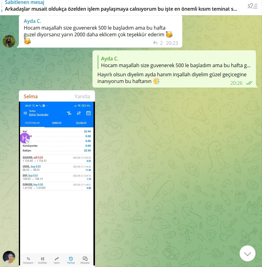 #forex sinyallerimizde;

bu hafta 👉 +12.659 dolar ✅

devam eden 👉 -369 dolar ❎

Bu tarz işlemleri kendi marjininize uygun hacimde otomatik olarak kopyalamak isteyen arkadaşlar, aşağıda yer alan linkteki formu doldurup başvuru yapabilirler..💯

Link 👉 traderozgur.com