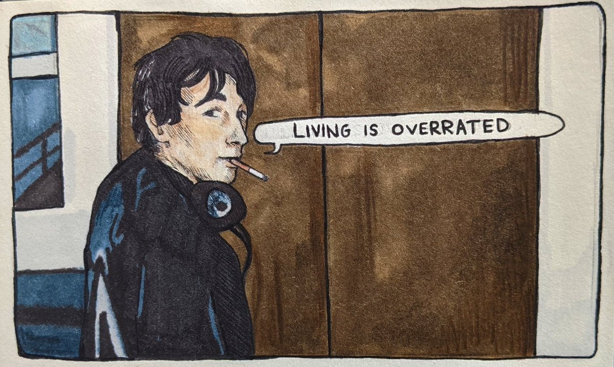 catboyspecs's tweet photo. hey twitter, haven't seen you in a while <3

I offer you some david saw fan art as a treat :)

#horrorfanart #leighwhannell https://t.co/e0CnxaMHXx