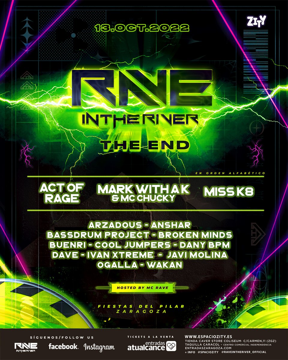 Rave In The River presenta el cartel de su edición de despedida ⚡️

🏙️ Zaragoza
🗓️ 13 Octubre

houseandujar.wordpress.com/2022/09/05/rav…