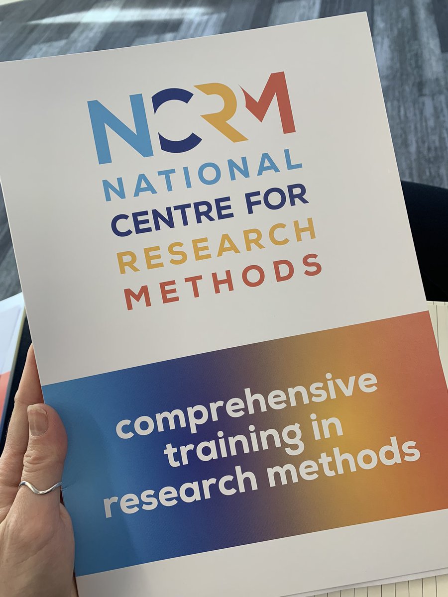 Awesome to be here at @NCRMUK #MethodsCon today! #ResearchMethods