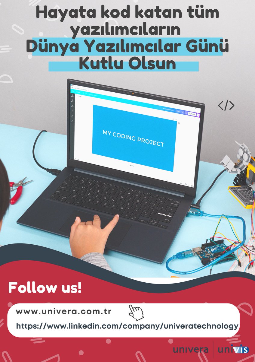 univerasocial's tweet photo. Hayata kod katan tüm yazılımcıların Dünya Yazılımcılar Günü Kutlu Olsun.

#Univera #DünyaYazılımcılarGünü https://t.co/3XZkHPhDq5