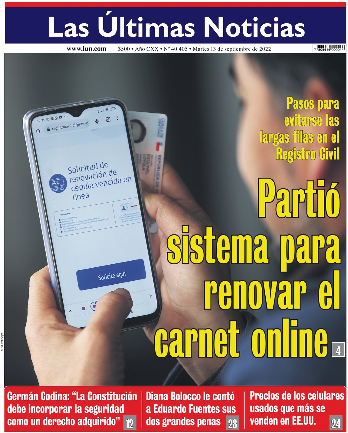 Las Últimas Noticias on Twitter "PortadaLUN del martes 13 de