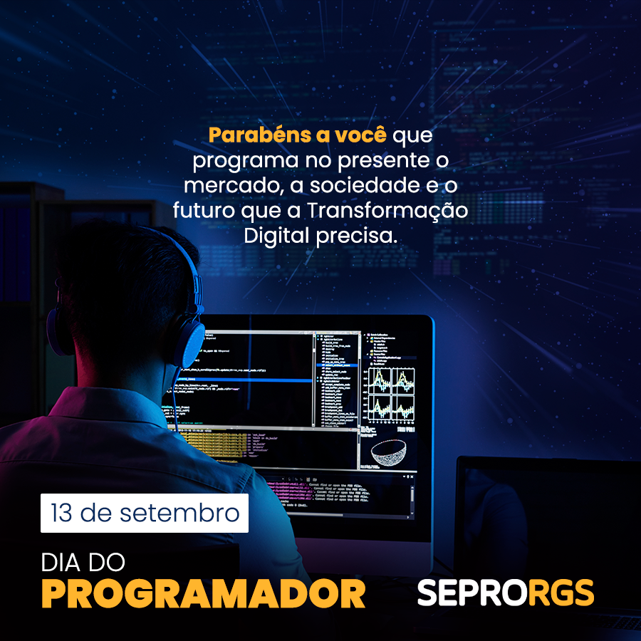 SEPRORGS's tweet photo. Quem faz das linhas de código um dos caminhos mais ágeis da Transformação Digital, merece nossos parabéns.
De todos nós, do SEPRORGS, um feliz dia a todos os programadores!
#diadoprogramador #programação #seprorgs https://t.co/NyhcMIVl3F