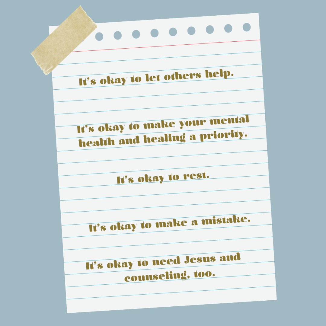 Remember:  Asking for help is not a weakness.  We ALL need help.