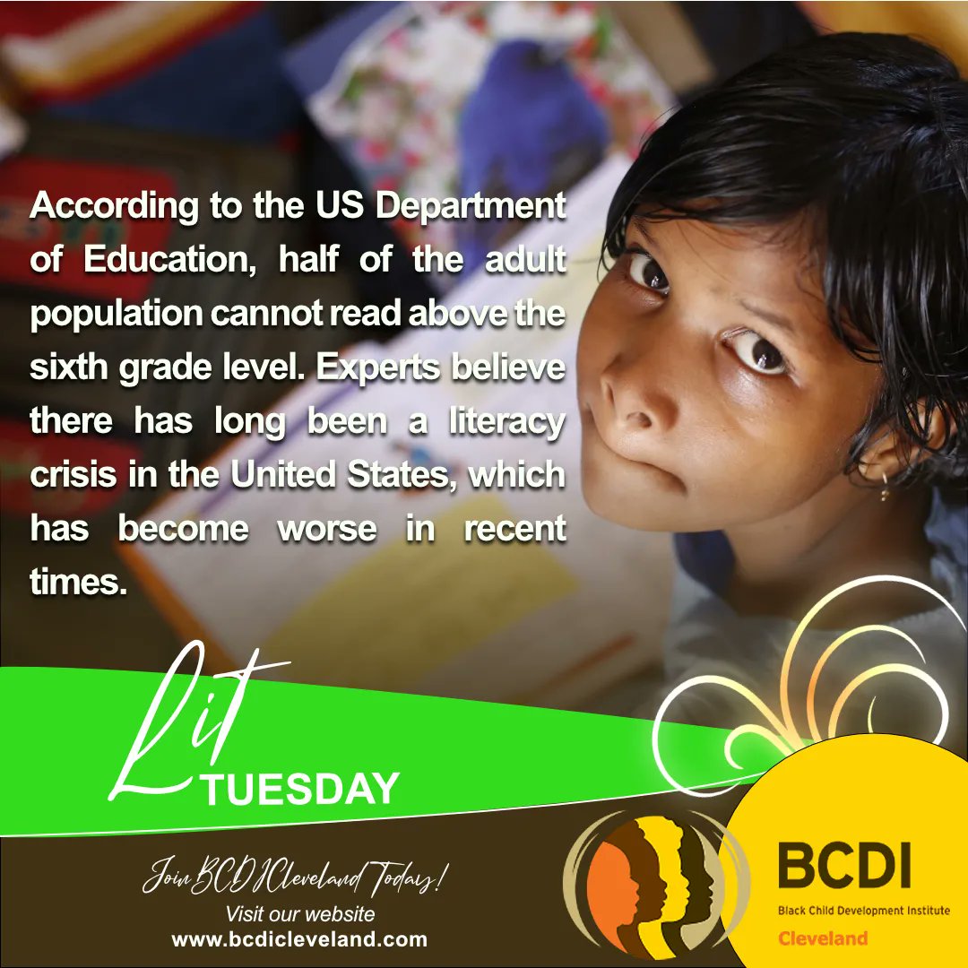 ClevelandBCDI's tweet photo. According to the US Dept. of Education, half of the adult population cannot read above the sixth grade level. Experts believe there has long been a literacy crisis in the United States, which has become worse in recent times. Learn more: https://t.co/KmKPeHsVhb #literacy #bcdicle https://t.co/AGaP2Sdklj