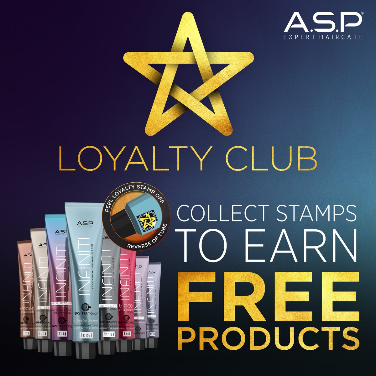 Have you joined the ASP Loyalty Club yet? We reward you for simply using our products on your clients! Collect stamps to earn your free products 🤩