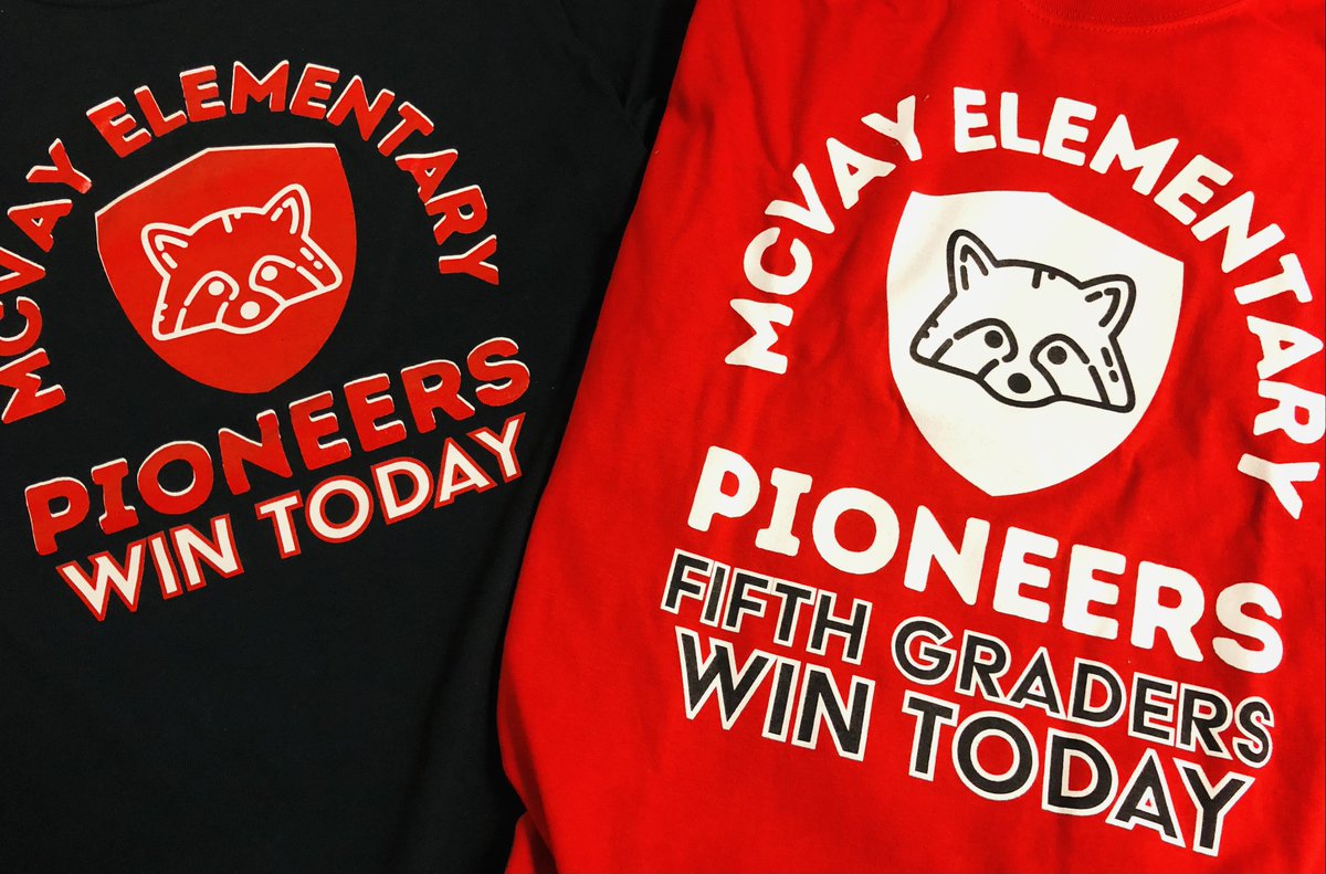 New McVay PTA T-Shirts are hereeeee!! Cannot wait to see every McVay student REPPIN' THAT PIONEER PRIDE! #WinToday #LookGoodLearnGood 
#LookGoodLearnWell 😂😂