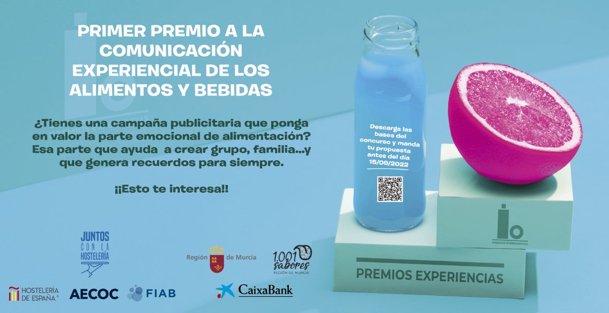 🚨El día 15 finaliza el plazo de envío de candidaturas a la I Edición de los Premios Comunicación Experiencial de Alimentos y Bebidas. 

ℹ️Puedes obtener toda la información sobre los mismos en el enlace: my.mtr.cool/vidqdanhqv 

#HosteleriaDeEspaña