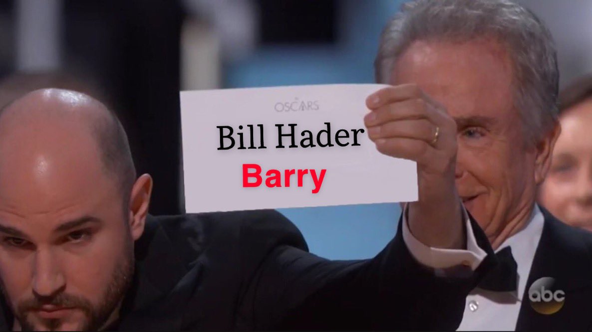 THERES BEEN A MISTAKE GUYS 3 TIME EMMY AWARD WINNER BILL HADER YUP YUP ITS TRUE