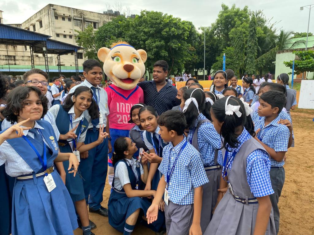 sports_odisha's tweet photo. A day out with #Ibha🦁!!
#KickOffTheDream #U17WWC https://t.co/JIhptZqIzp