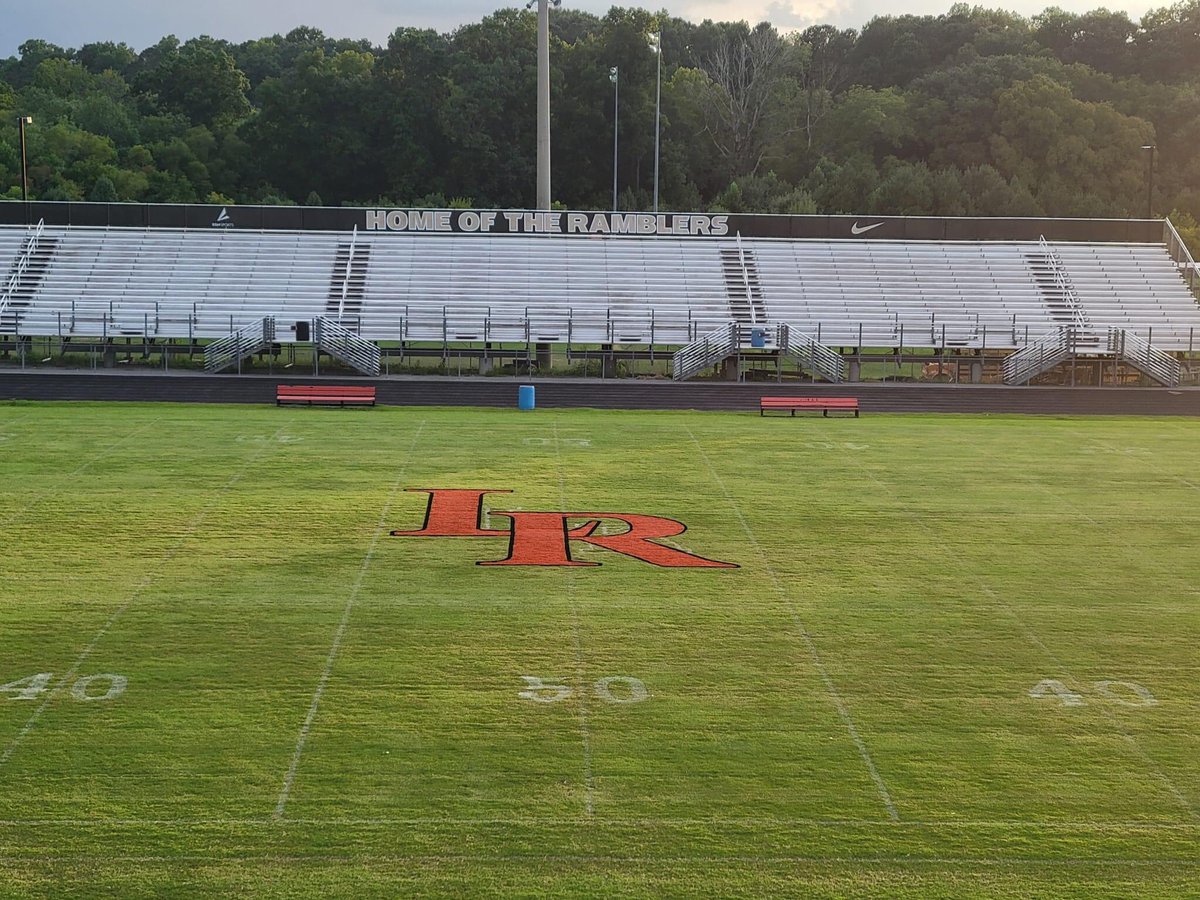 FRESH PAINT! Everyone knows what that means. GAME TIME!!!! Everyone come out Friday night and support the🏈🏈 RAMBLERS 🏈🏈as they take on Trion#RAMBLER NATION  #CHASINGGREATNESS