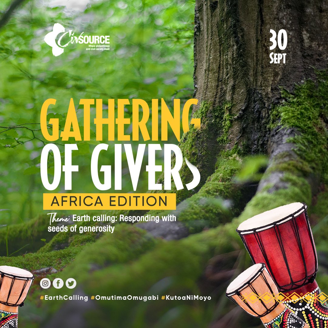CivsourceAfrica's tweet photo. #GOG🌍
Stay tuned for something awesome!
Coming 🔜
A September to remember!
Date: 30th September 2022
.
.
Africa🌍 Edition
.
Earth calling: Responding with seeds of generosity
.
.
.
.
.
.
.
.
#OmutimaOmugabi
#KutoaNiMoyo
#africanphilanthropy 
#GOG2022 https://t.co/ub9ArHzUnx
