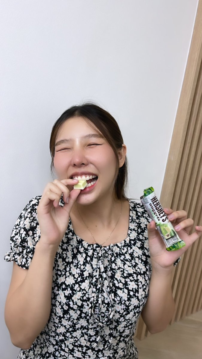 ติดใจรสชาเขียวสุด กินตอนน้ำตาลตกฟีลกู้ดสุดๆ ชอบมากกกก  #feelgoodทันทีเฮอร์ชีส์ทุกโมเมนต์ #Hersheys