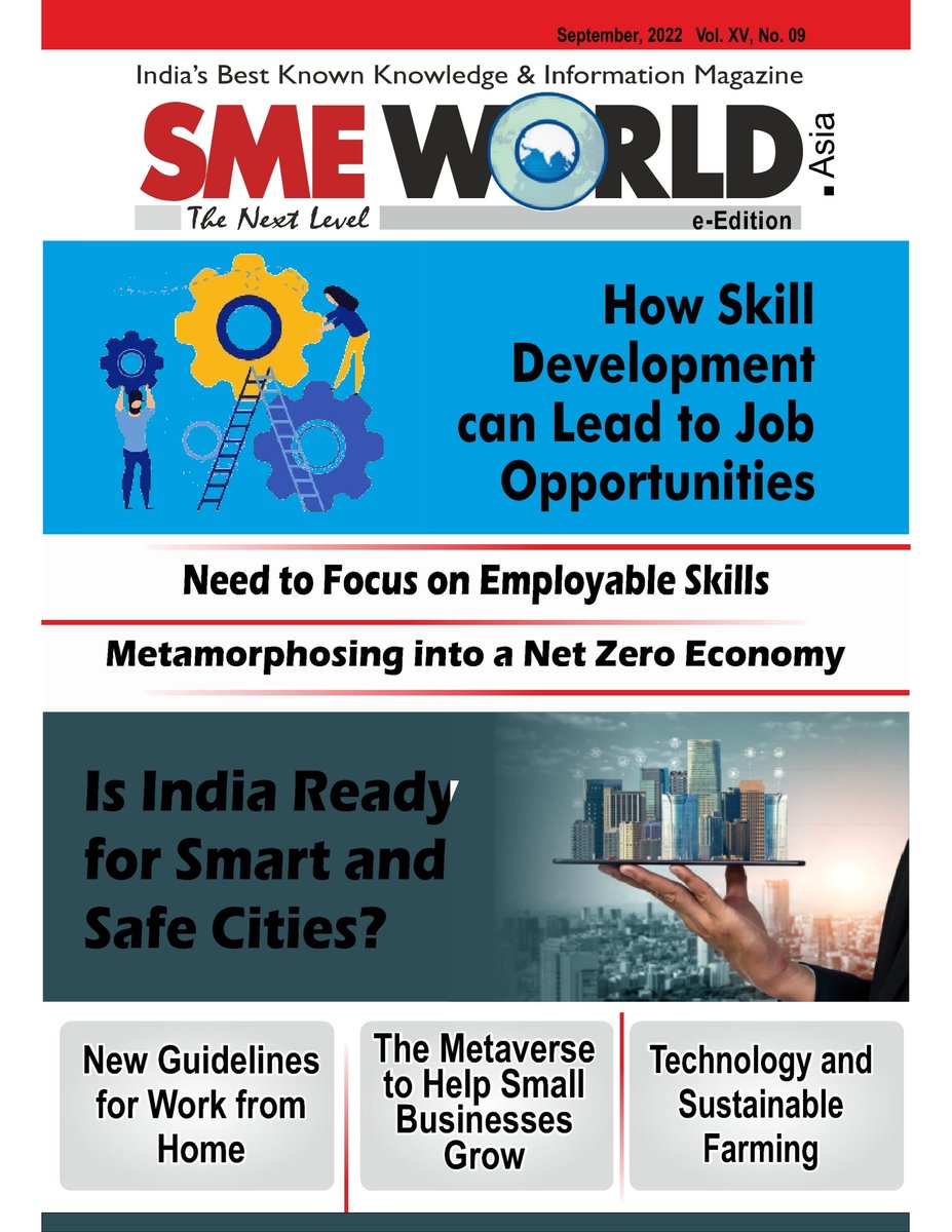 IndiaWaterFoun1's tweet photo. Dear Friends, @drarvindkumar1 latest article on 'Metamorphosing into a net zero Economy?' published in #SMEWorld Magazine, Vol. XV, No. 09, Sept 2022 issue. Please feel free to share your comments and suggestions for improvement. Click here https://t.co/5gx2fxmBBw https://t.co/SO8vRa9CiL