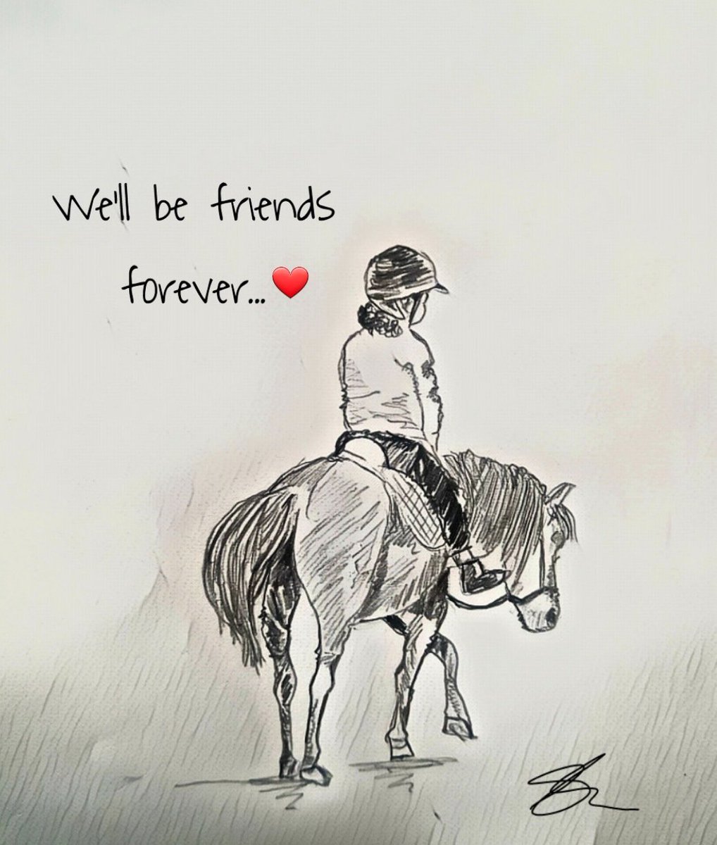 ❤...I remembered our Queens love of horses and after reading about her ..found out she was riding her first pony 'Peggy' at 6 years old.. Having a grandchild at 5 i can imagine they would have been the 'Best of pals'😊❤...so i drew this😊