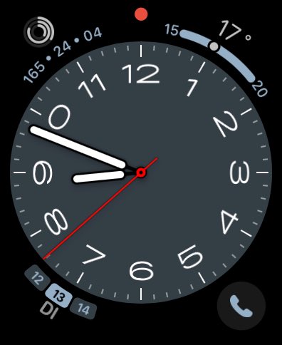 Neues Watchface gefällt mir. Mal was neues 😆#apple #watchOS9