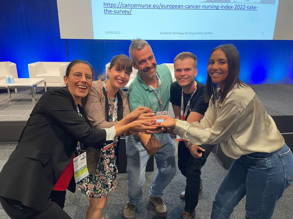 iufrs's tweet photo. 1/2 Our #oncology nursing research team together with clinical nurse colleagues from @OncoUNILCHUV at #EONS15 #ESMO22: Presenting projects, exchanging with collaborators across Europe, and receiving the @cancernurseEU #ECND22 video award! 🏆
Congratulations! https://t.co/82MJLRGrTb