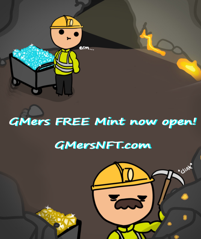 GMersNFTS's tweet photo. GM GMers...

Are you ready? 🌞

GMers🆓 Mint is now open!

https://t.co/E32H2i9cWA

Invest Together, Vibe Together, Thrive Together 🌞

Who’s ready to be a GMer? https://t.co/lCJKihpKon