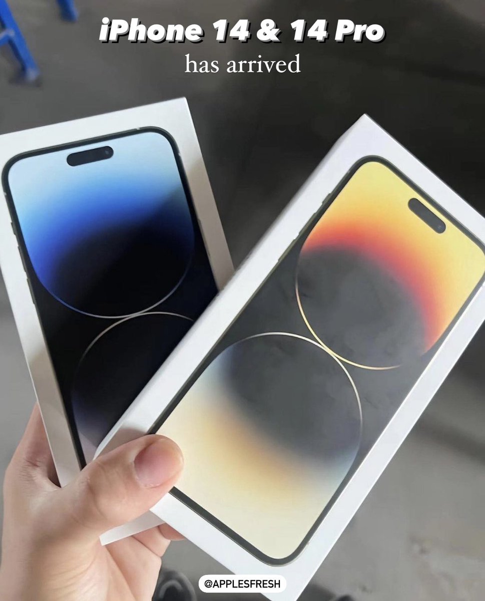 ApplesFresh_'s tweet photo. iPhone 14 & 14 Pro has arrived!
#iphone14 #iphone14pro #ios16 #applesfresh https://t.co/N9grUj8X3q