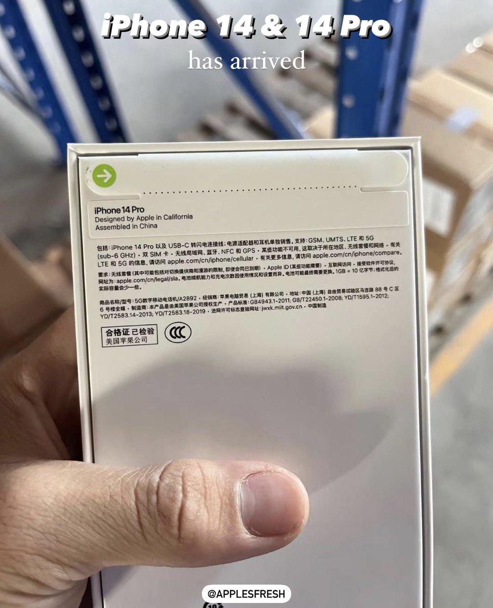 ApplesFresh_'s tweet photo. iPhone 14 & 14 Pro has arrived!
#iphone14 #iphone14pro #ios16 #applesfresh https://t.co/N9grUj8X3q