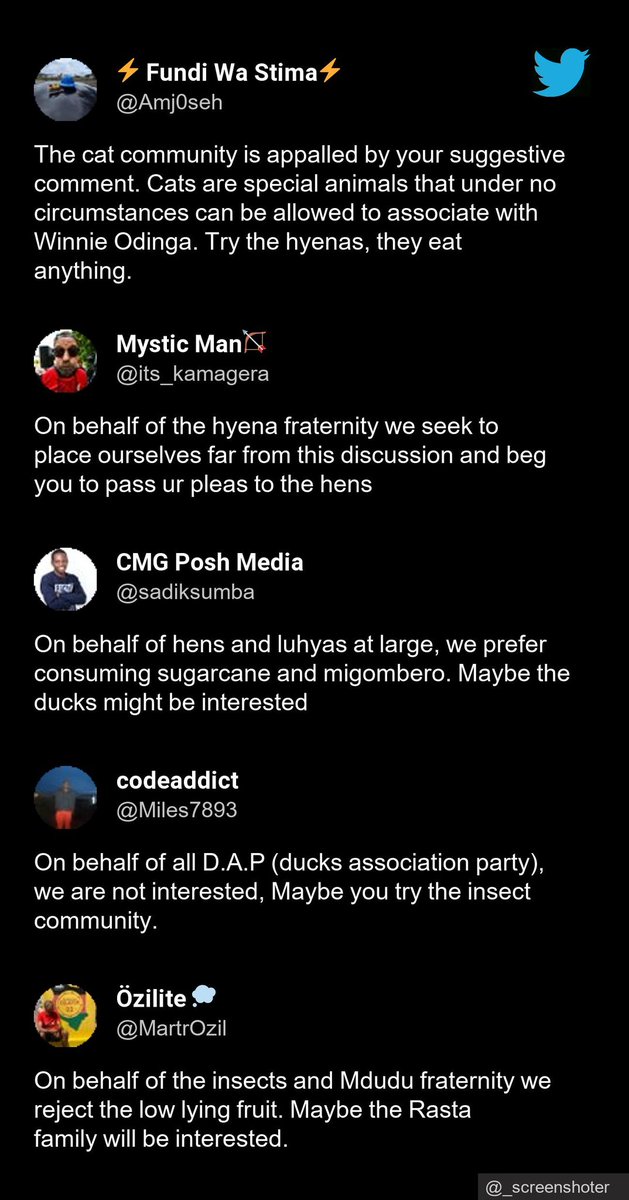 Onorpik's tweet photo. Kenyans are a special breed. https://t.co/9GepSE4aiB