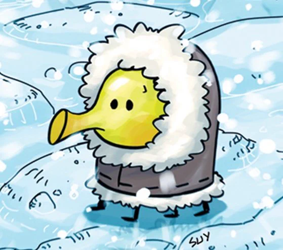 today's lil' dude (dood, if you will,) of the day is doodle the doodler from doodle jump!! (he/him) 