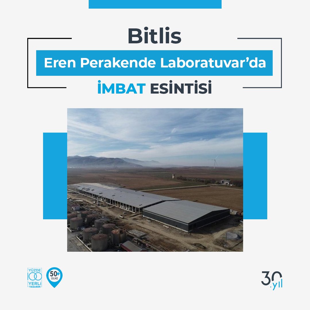 imbathvacr's tweet photo. Hassas kontrollü klimamız ile Bitlis’teki Eren Perakende Laboratuvar’ında #İmbat imzası var!
#hvacr #hvac #hvacsystem #hassaskontrollüklima #closecontrol #airconditioners #klima #soğutma #30yıl #originaldesign #yerliüretim #yüksekverim #yerlitasarım https://t.co/KmNLSw7a7J