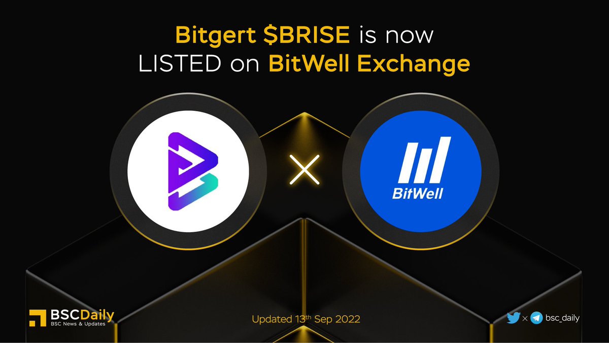 🎉 <a href="/bitgertbrise/">Bitgert - $BRISE</a> $BRISE is NOW LISTED on <a href="/BitwellGlobal/">BitWell</a> 🚀

Bitgert offers an alternative to the popular DEX platform #PancakeSwap🔥

$BRISE DApp is the main gateway to the ecosystem, allowing users to securely send, receive, store &amp; exchange various crypto assets💪

#BNB #BSC🧬