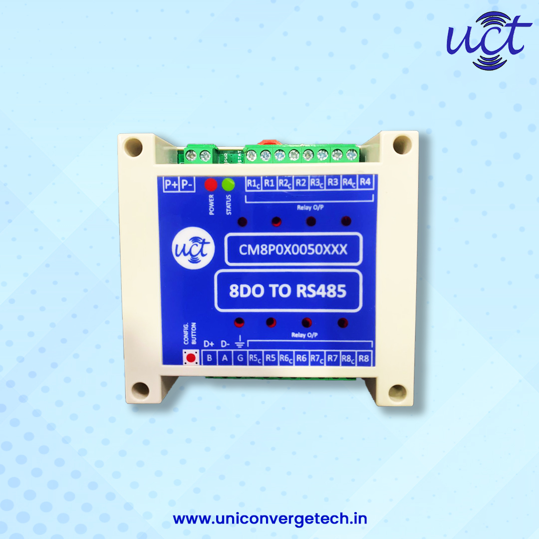 uct_tech's tweet photo. The 8-Digital Output Modbus RS485 Remote I/O Modules converts input from connected Modbus Master over RS485 to digital output.
Made In India
To Know More Clic Here- https://t.co/aT0CG6SxLE
#RS485 #8DO #converters #LoRaWAN #IoT #IIoT #startupindia #AtmanirbharBharat #madeinindia https://t.co/yNL8res3wK