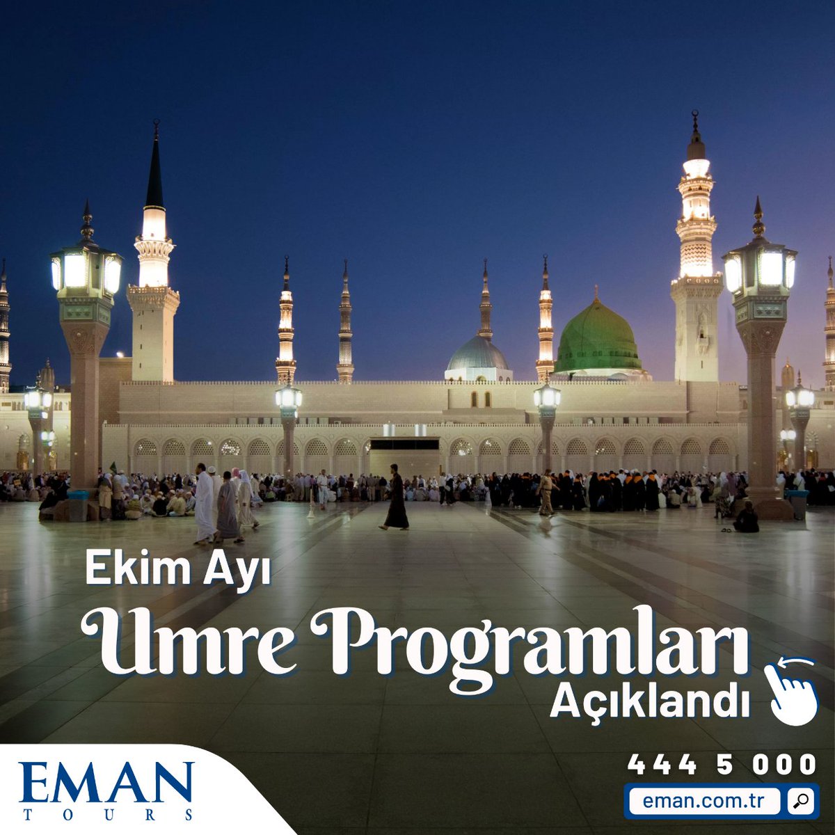 EmanTur's tweet photo. 📣 Ekim Ayı Umre Programları Açıklandı

#Eman Turizm’in 2022 #Ekim Ayı #Umre programları için görselleri kaydırarak inceleyebilirsiniz.

Detaylı bilgi ve kayıt için bizlere 444 5 000 numaralı telefondan ulaşabilir ya da info@eman.com.tr e-posta adresinden erişebilirsiniz. https://t.co/UzTMo25Bhu