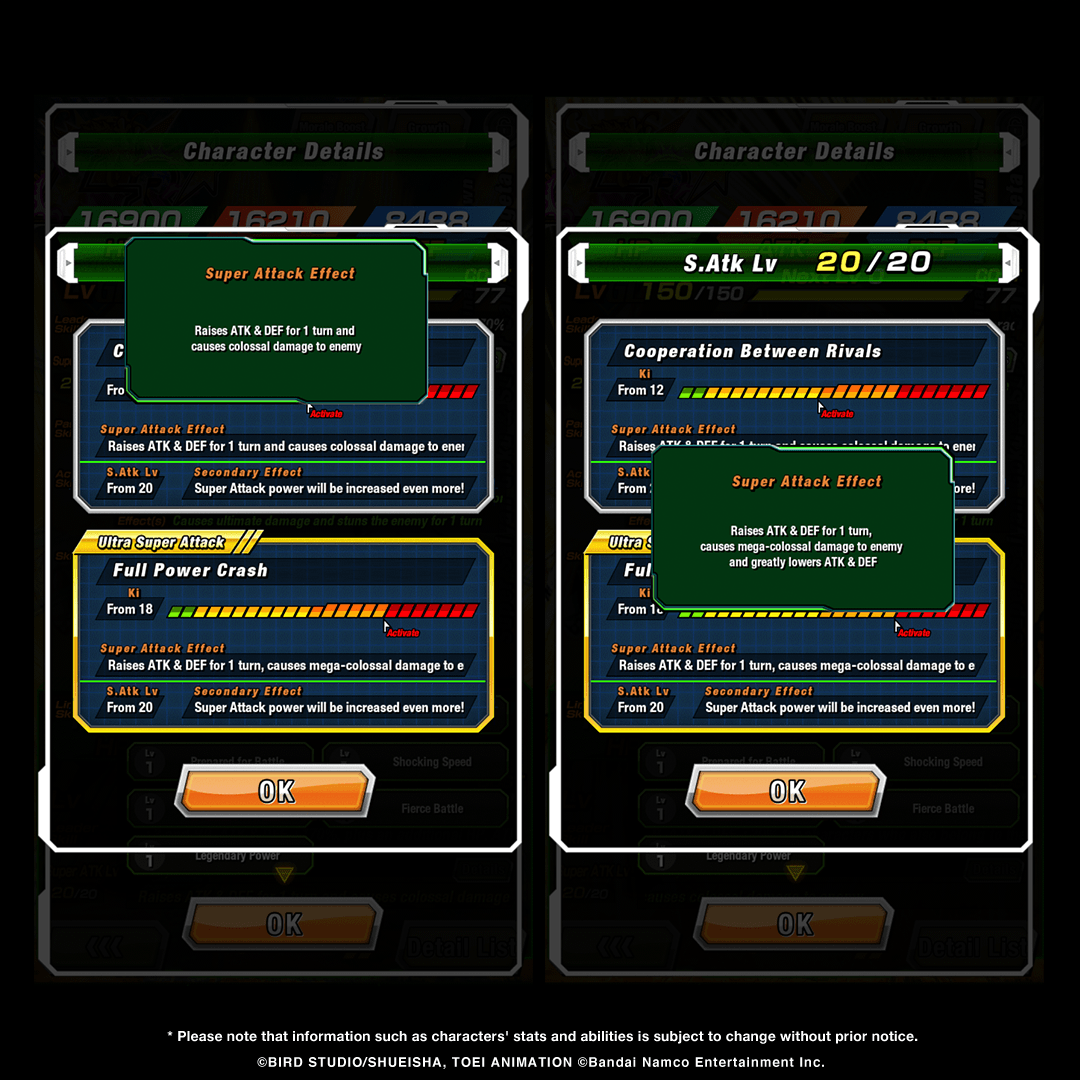 dokkan_global's tweet photo. (2/2)
First-hand information on LR [Full-Power Final Showdown] Super Saiyan Goku &amp; Super Saiyan Vegeta's stats! https://t.co/q2EkFTkFf5
