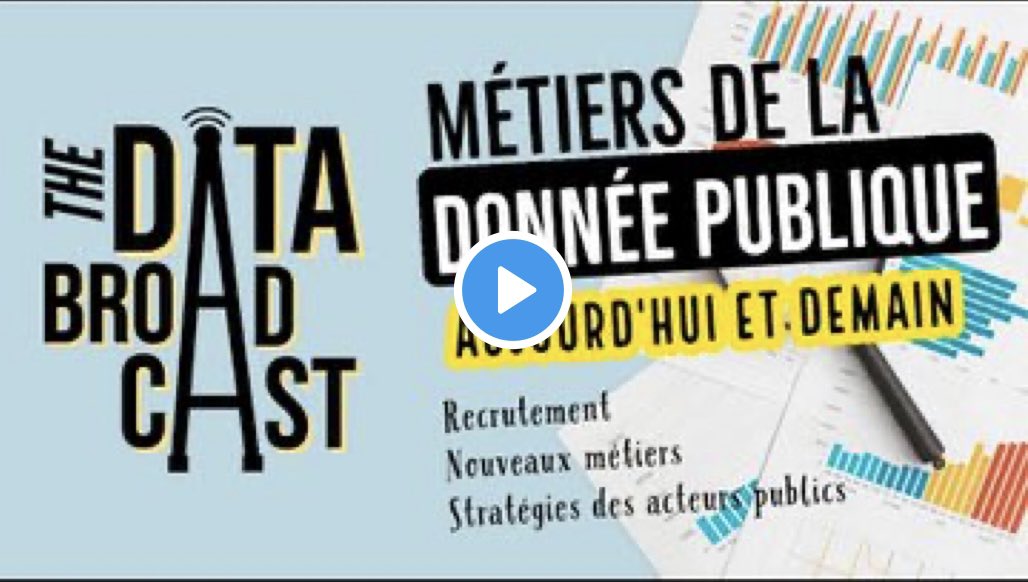 jacquespriol's tweet image. 😍 Découvrez en ligne le premier épisode de #DataBroadcast la chaîne @youtube imaginée par @Etienne010101 !

Au menu : les métiers de la data. Avec les trois formidables interviews de @joelgombin @Mathilde_Hg @cecileLG !

👉🏻 youtu.be/lTcK24IvKiE