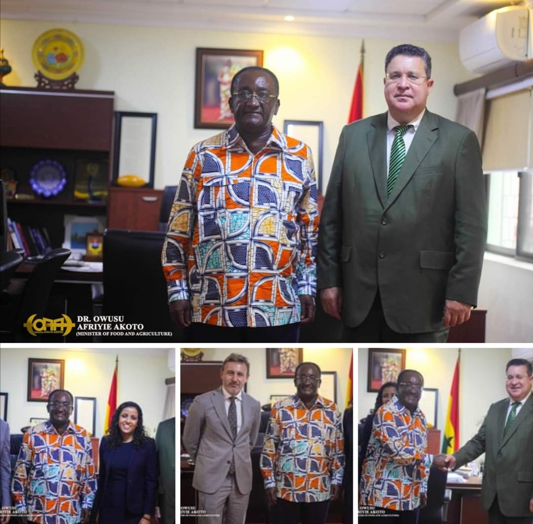 exploregh's tweet photo. RT @EnyonamManye: A delegation from World Bank Group visit the office of Ghana's agric Minister @afriyie_akoto to deliberate on diversification of Agriculture in Ghana particularly tree crop sector.

#agricdevelopment
#Ghana
#treecrop https://t.co/tWsRtMH1L8
