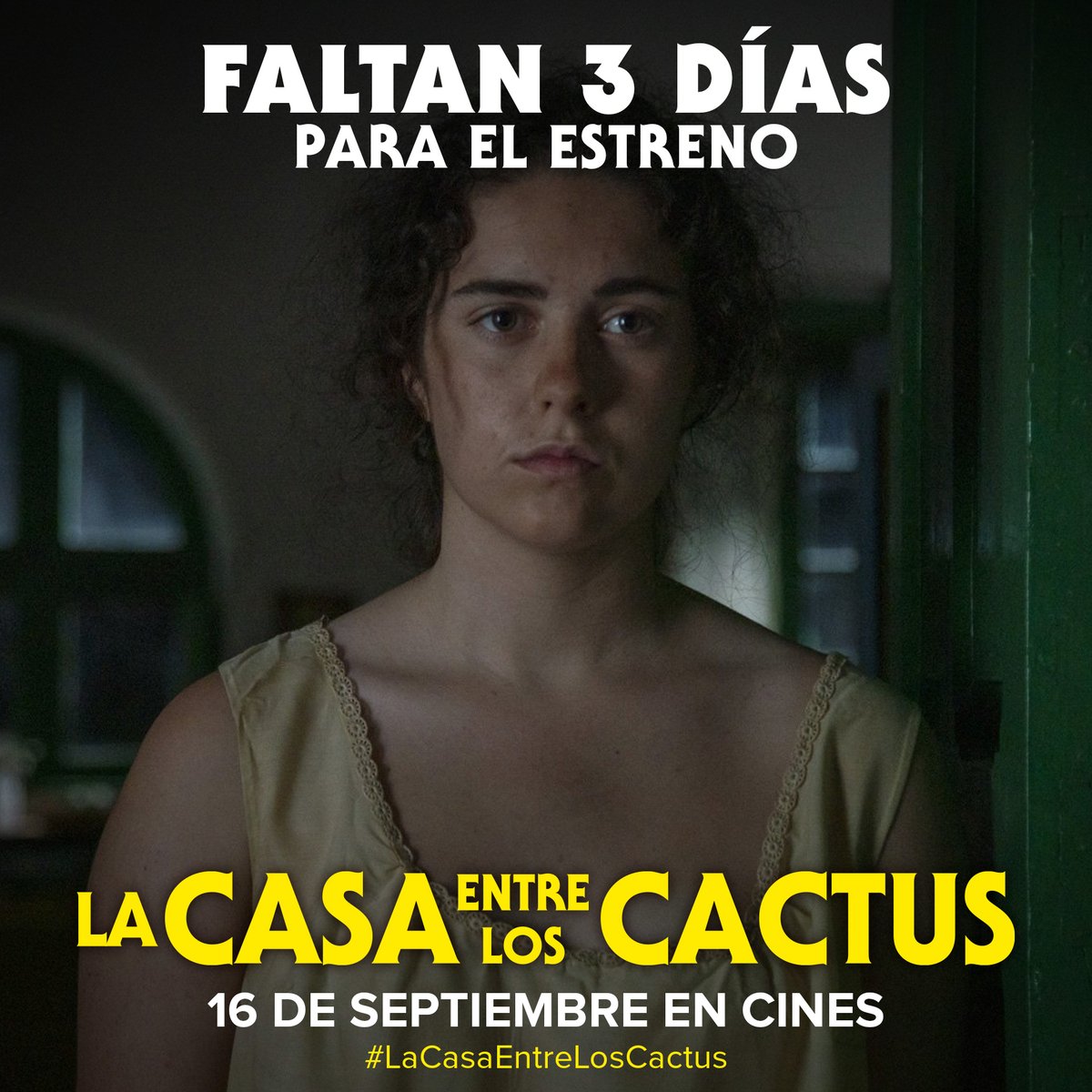 Aina Picarolo es Iris, una adolescente que empieza a descubrir el mundo de los adultos y anhela vivir su primera historia de amor. 

¡Solo faltan 3⃣ días para conocerla y también al resto de la familia de #LaCasaEntreLosCactus!

🎟 ¡Este viernes 16/09 estreno solo en cines!