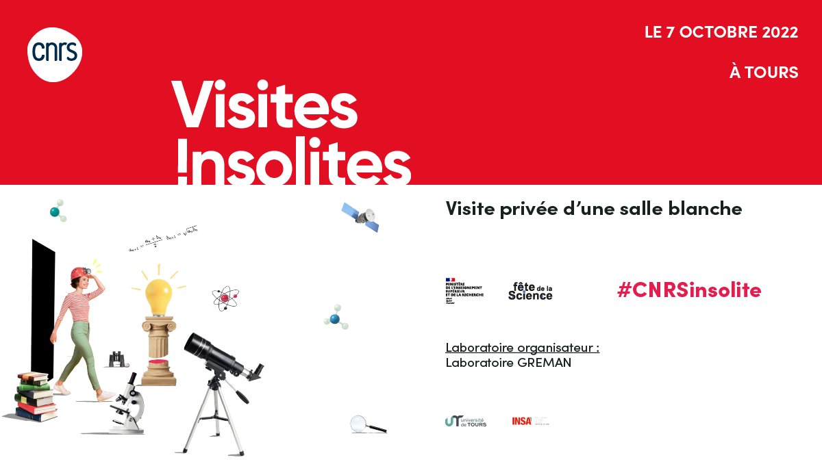 DR08_CNRS's tweet photo. #CNRSinsolite | 🧑‍🔬 [Rappel] Candidatez à ces Visites insolites du @CNRS avant le 23/09 !
-  avec @CEMHTICNRS et @CBM_UPR4301 📍Orléans 
- avec le #GREMAN 📍Tours

➡️ https://t.co/gECDFVw1Nt

#FDS2022 @Univ_Orleans @UnivTours @insacvl
@_CentreSciences @EchoSciCVL https://t.co/aHxCvT6SbD