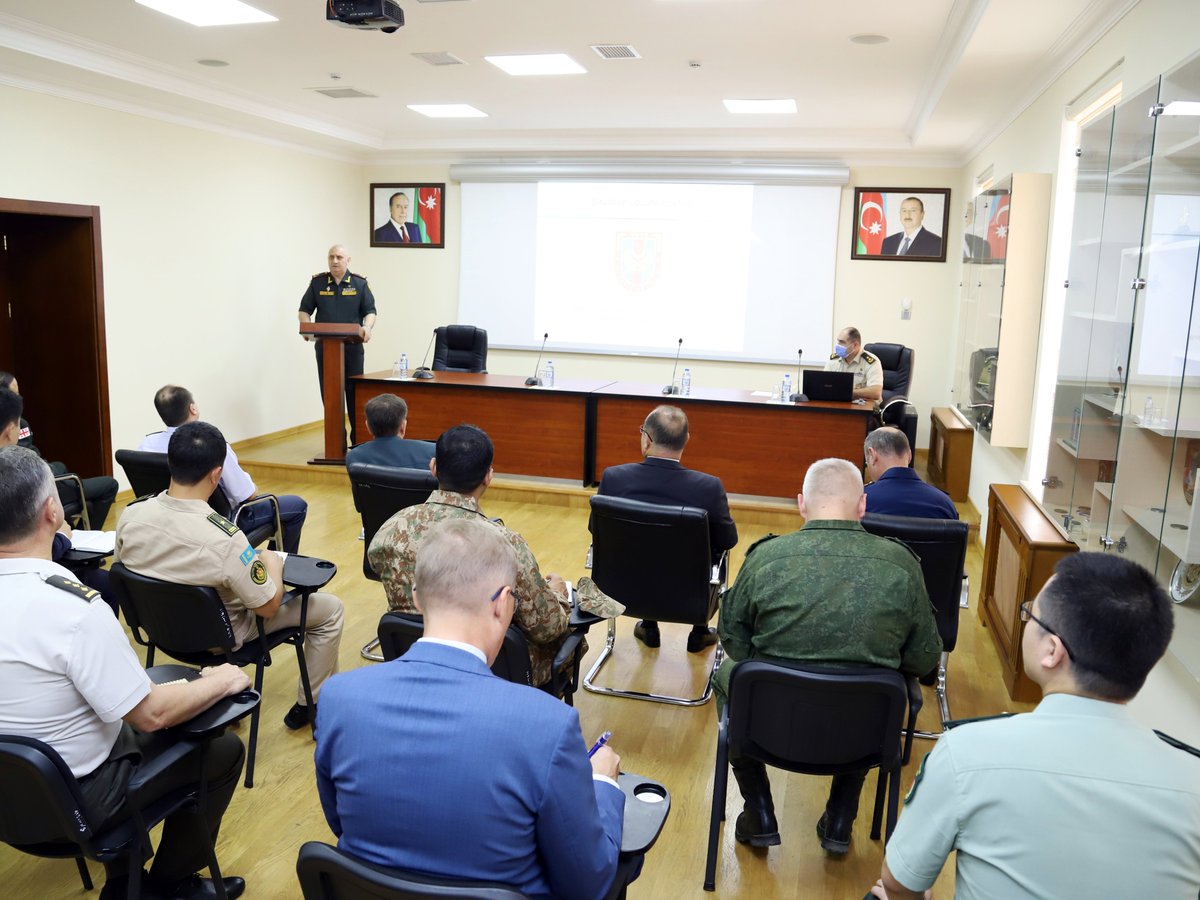wwwmodgovaz's tweet photo. On September 13, the Chief of the International #MilitaryCooperationDepartment of the #MinistryofDefense, Major General Huseyn Mahmudov, briefed #militaryattachés accredited to the #RepublicofAzerbaijan.

https://t.co/SRz4Ruk2RB https://t.co/XlvR72l0oN