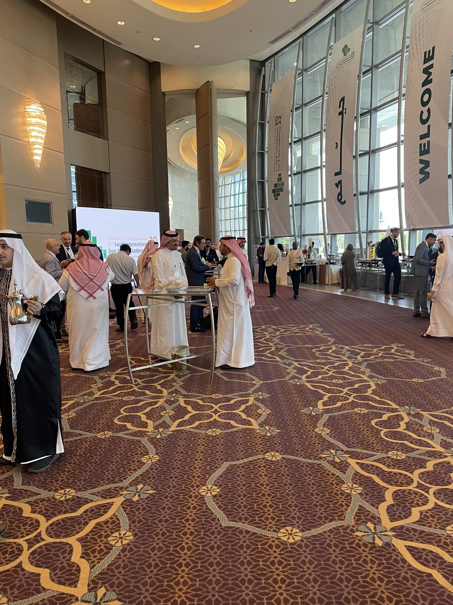 macminltd's tweet photo. Ready for a busy networking day two at the Saudi International Iron &amp; Steel Conference in Riyadh for Chairman &amp; CEO, Cameron McCall and Director, Ryan Welker.
#greensteel #greenironore #sustainablesteel #investing #ironore #magnetite  #project #sales #investment #strategicpartner https://t.co/TPbnnRwo9X