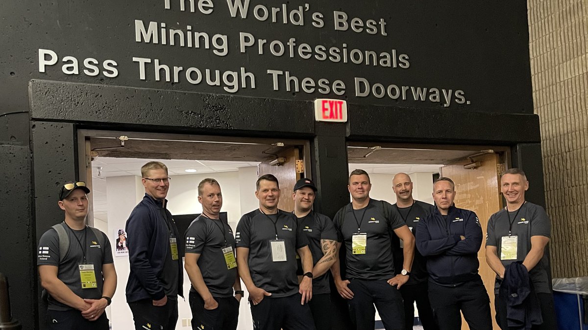 Tänään on #Kittilänkaivos’n joukkueen ensimmäinen kisapäivä kansainvälisessä kaivospelastuskilpailussa USA:ssa. Varmasti koko Suomen #kaivosteollisuus kannustaa joukkuettamme! #kaivosturvallisuus #IMRC2022 #IMRB