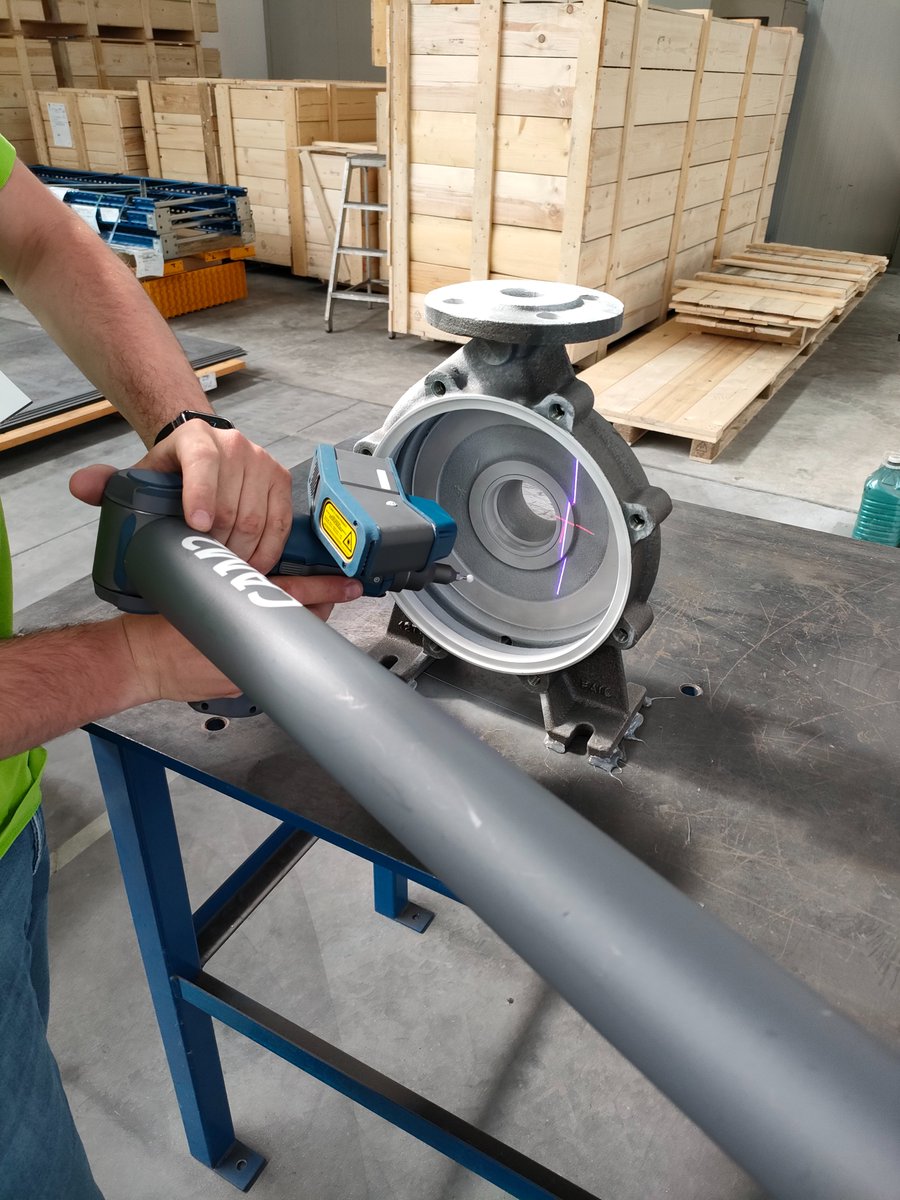 SRPumps's tweet photo. SR regularly makes inspections on the castings for two reasons: to verify that all the parts match the drawings given to the foundry and other suppliers, but also for our technical department that will check if improvements can be made to increase efficiency or other aspects. https://t.co/IP7Q4Dz95C