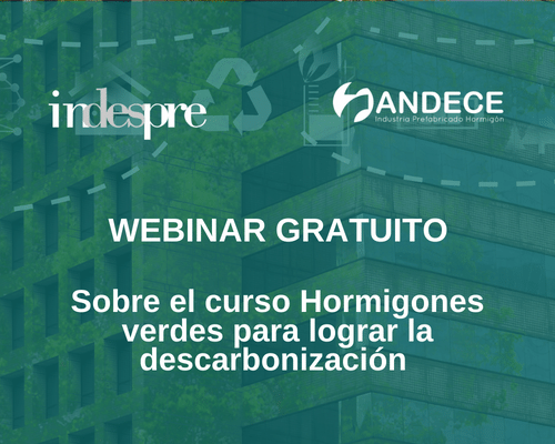 ✅Asiste a nuestro Webinar Gratuito sobre el Curso "Hormigones Verdes para la descarbonización" en colaboración con ANDECE
Fecha: Miércoles 21 de septiembre
Hora: 16h30
🚩REGÍSTRATE AQUÍ: us02web.zoom.us/webinar/regist…

#indespre #indespreformacion #andece #descarbonizacion