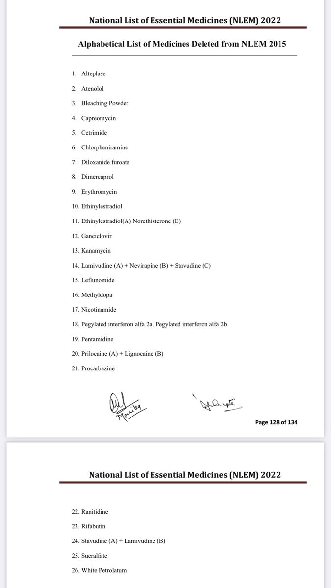 Kavita BajeliDatt on Twitter "National List of Essential Medicines