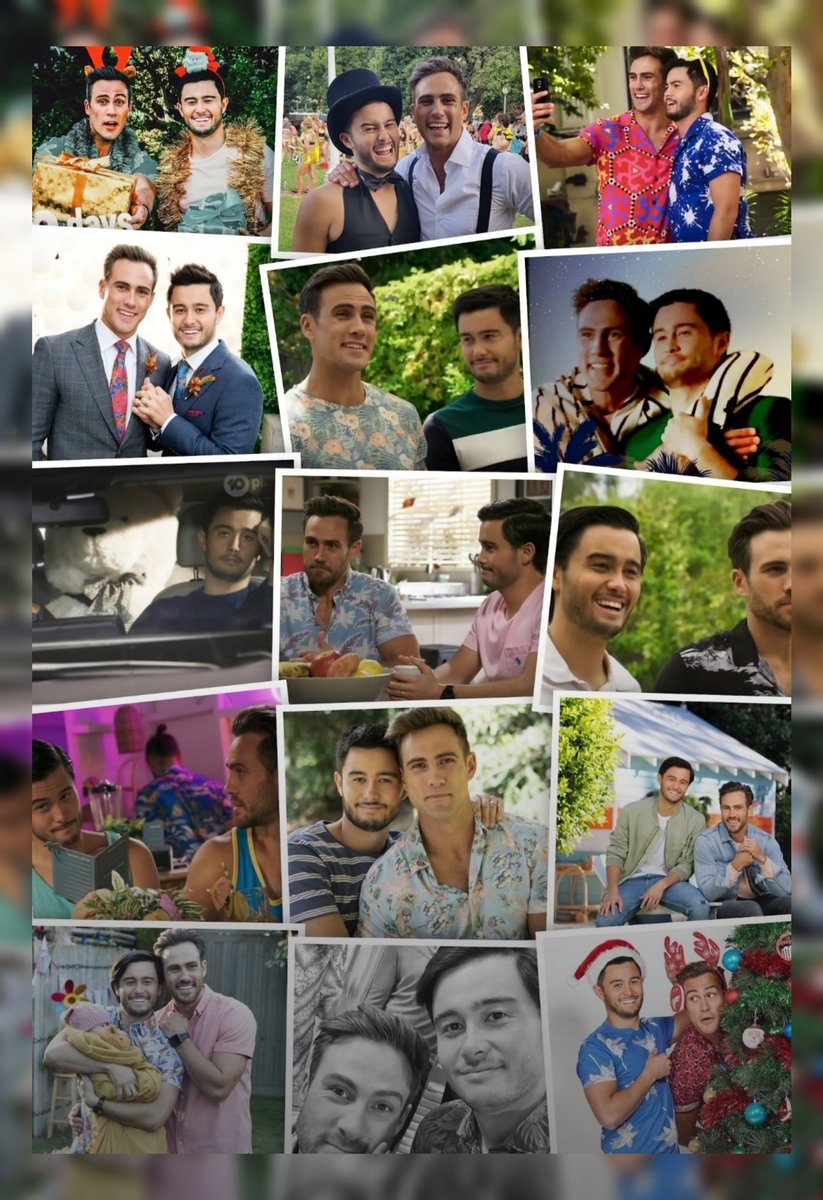 Sleepless121's tweet photo. The phone offered up this "Memories Together" collage. ๐ฅฐ #daaron #Neighbours #SpinOffPlease https://t.co/zV70JBL5iN